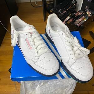 Adidas white sneakers size 7